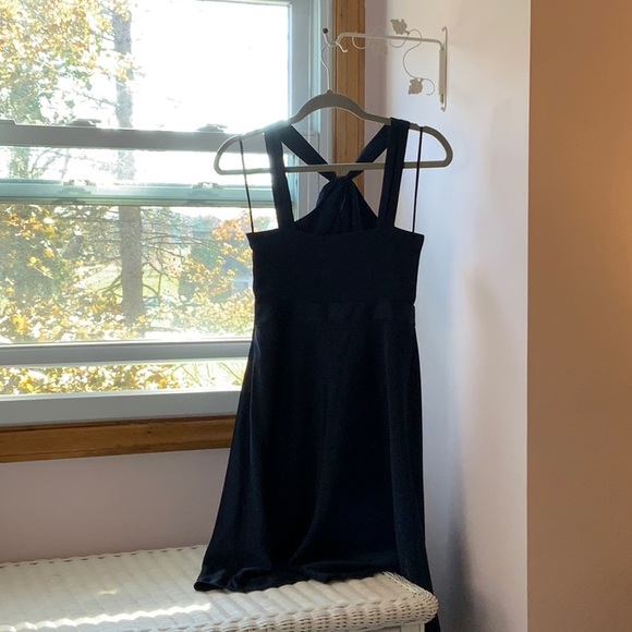 J.CREW navy satin dress - Picture 3 of 3
